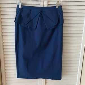 Grace Karin Stretch Pencil Skirt NWT Navy Size Medium